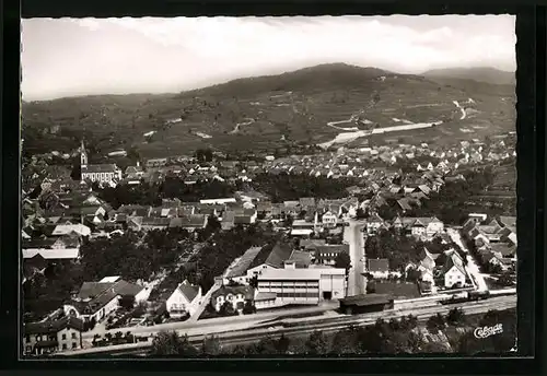 AK Ihringen am Kaiserstuhl, Fliegeraufnahme vom Ort