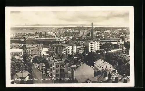 AK Karlstad, Utsikt över Herrhagen fran Kyrktornet