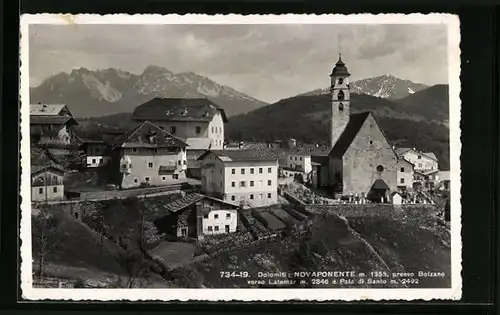 AK Novaponente, Ortsansicht mit Kirche