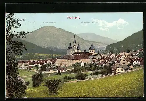 AK Mariazell, Totalansicht mit Oetscher