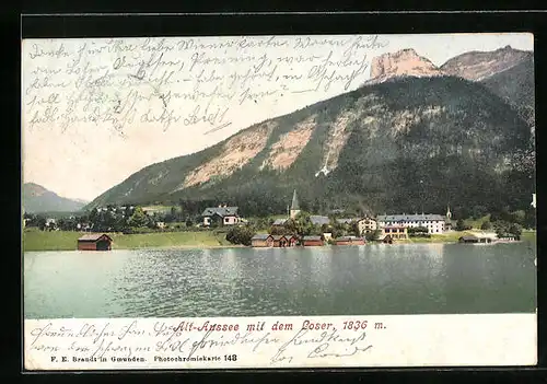 AK Alt-Aussee, Totalansicht mit dem Loser