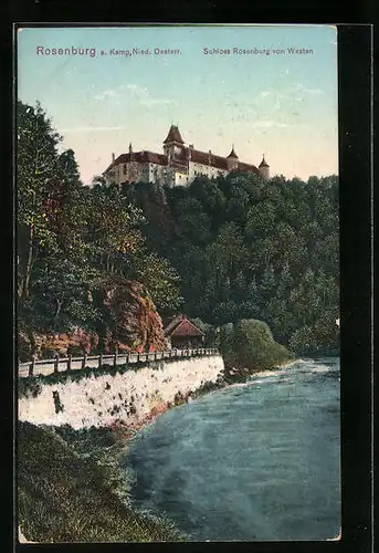 AK Rosenburg /Kamp, Schloss von Westen
