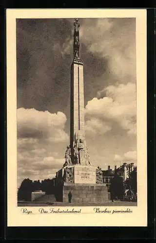 AK Riga, Am Freiheitsdenkmal, Brivibas piemineklis