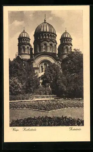 AK Riga, Blick zur Kathedrale