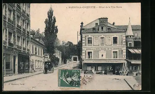 AK Marnes-la-Coquette, Hôtel de la Tête Noire