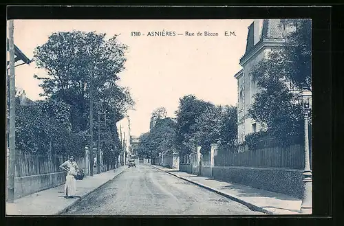 AK Asnières, Rue de Bécon