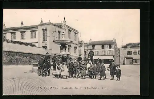 AK Suresnes, Place du Marche et les Ecoles