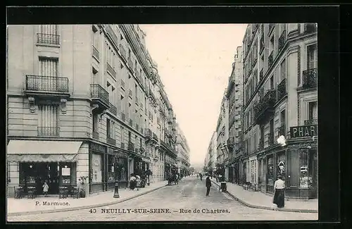 AK Neuilly-sur-Seine, Rue de Chartres