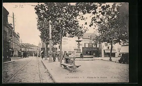 AK Colombes, Place de la Mairie