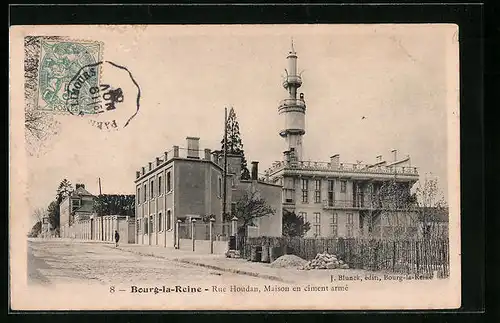 AK Bourg-la-Reine, Rue Houdan, Maison en ciment armé