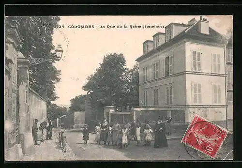 AK Colombes, La Rue de la Reine Henriette