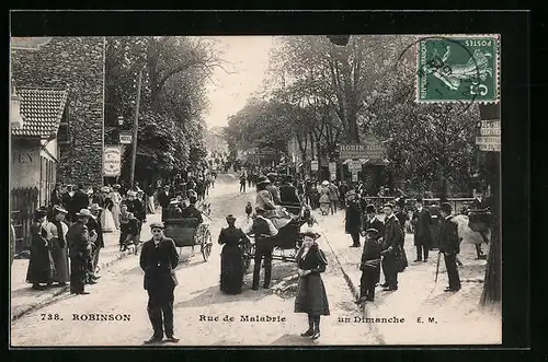 AK Robinson, Rue de Malabrie un Dimanche