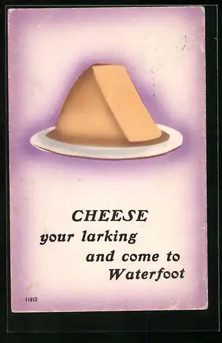 Künstler-AK Cynicus: Cheese your larking and come to Waterfront