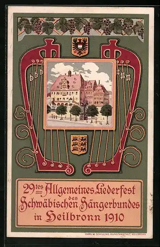 AK Heilbronn, 29. Allgemeines Liederfest des Schwäbischen Sängerbundes 1910