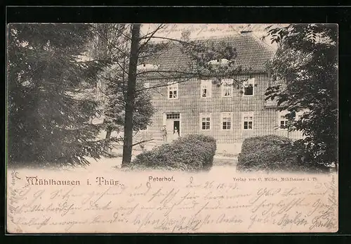 AK Mühlhausen /Th., Gasthaus Peterhof