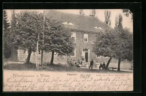 AK Mühlhausen /Th., Gasthaus Peterhof
