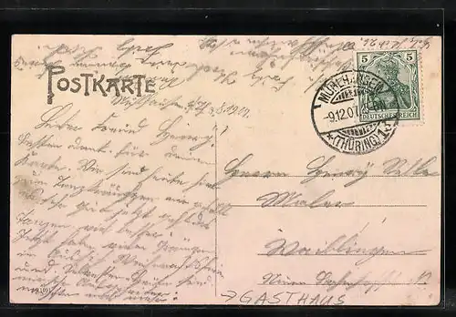 AK Mühlhausen /Th., Gasthaus Prinzenhaus