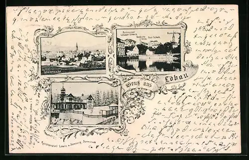 AK Löbau, Restaurant Löbauer Schweiz, Totalansicht