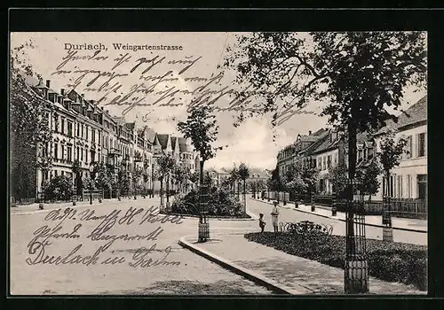 AK Durlach, Weingartenstrasse