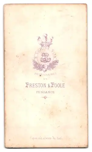 Fotografie Preston & Poole, Penzance, Kinderpaar in modischer Kleidung