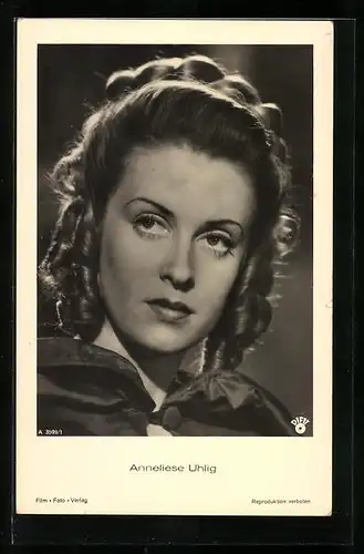 AK Schauspielerin Anneliese Uhlig in einer Filmrolle