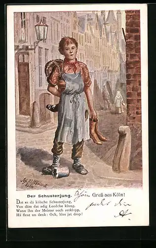 Künstler-AK Köln, Der Schusterjung