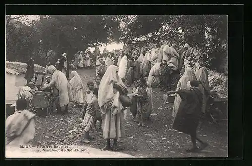 AK Blida, Fête de Bougies au Marabout de Sidi-El-Kébir