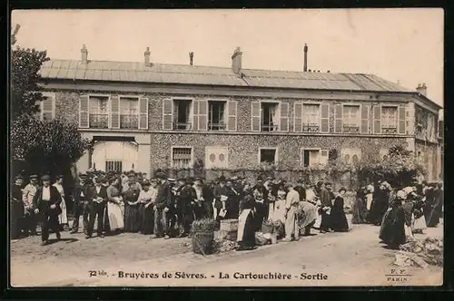 AK Bruyères-de-Sèvres, La Cartouchière, Sortie