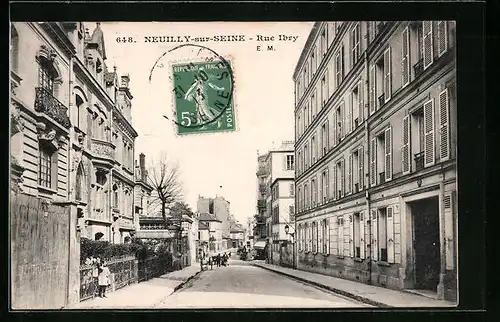 AK Neuilly-sur-Seine, Rue Ibry