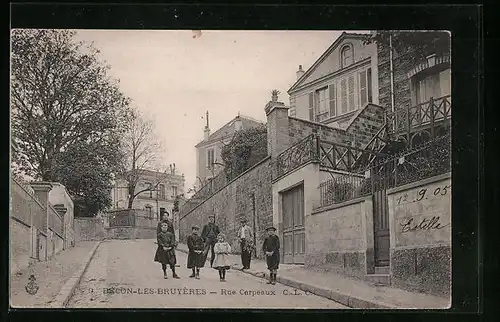 AK Bécon-les-Bruyères, Rue Carpeaux