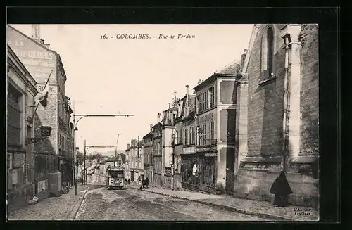AK Colombes, Rue de Verdun