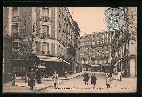 AK Bécon-les-Bruyères, Avenue des Bruyères