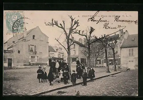 AK Chatenay, Place de l`Eglise