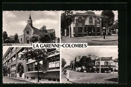AK La Garenne-Colombes, Cafe-Tabac Le Charlebourg, L`Eglise