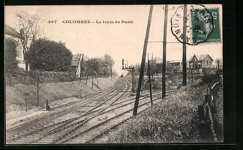 AK Colombes, Le train de Paris