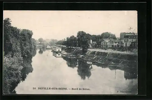 AK Neuilly-sur-Seine, Bord de Seine