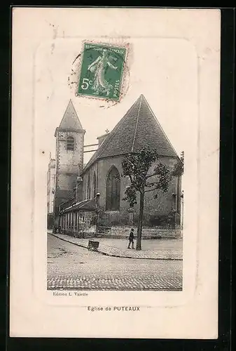 Präge-AK Puteaux, L`Eglise