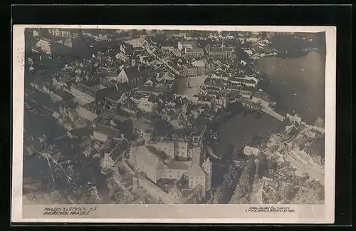 AK Jindrichov, Fliegeraufnahme vom Ort