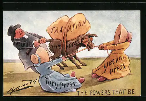 Künstler-AK Cynicus: The Powers that be