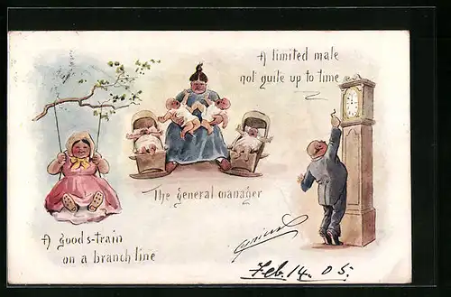 Künstler-AK Cynicus: The general manager