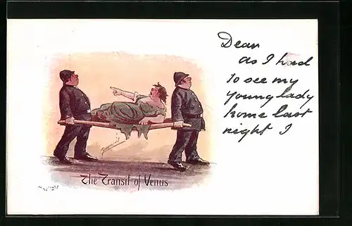 Künstler-AK Cynicus: The Transit of Venus