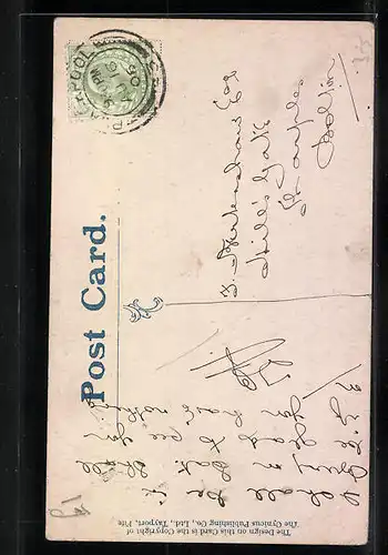 Künstler-AK Cynicus: Down by the sea at Blackpool