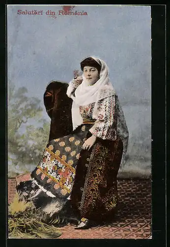 AK Rumänin in Volkstracht
