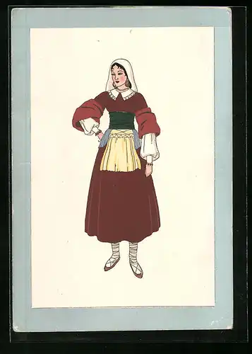 Künstler-AK Costumi Italiani, Molise