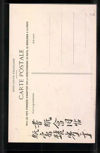 AK Saigon, Jeune Fille, Mädchen in Tracht