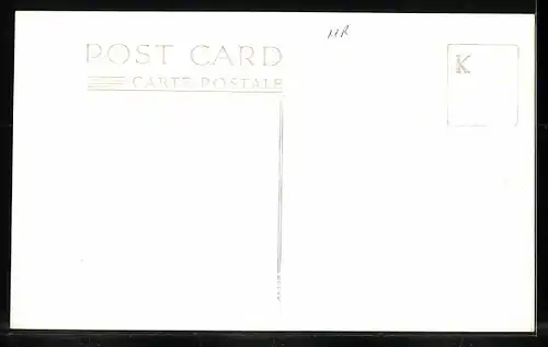 AK Englische Eisenbahn mit Dampflocktender fährt um Kurve