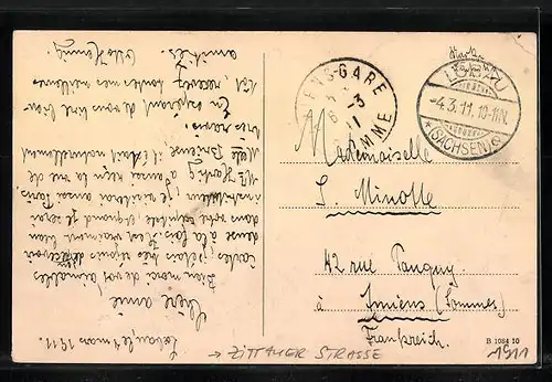 AK Löbau i. Sa., Zittauer Strasse, Am Zittauer Tor