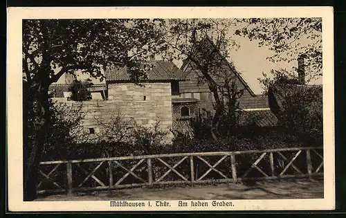 AK Mühlhausen /Thür., Am hohen Graben