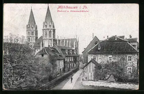 AK Mühlhausen /Thür., Diakonat und Untermarktkirche