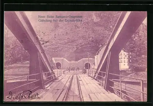 AK Sarajevo, Gabelung bei der Drinabrücke